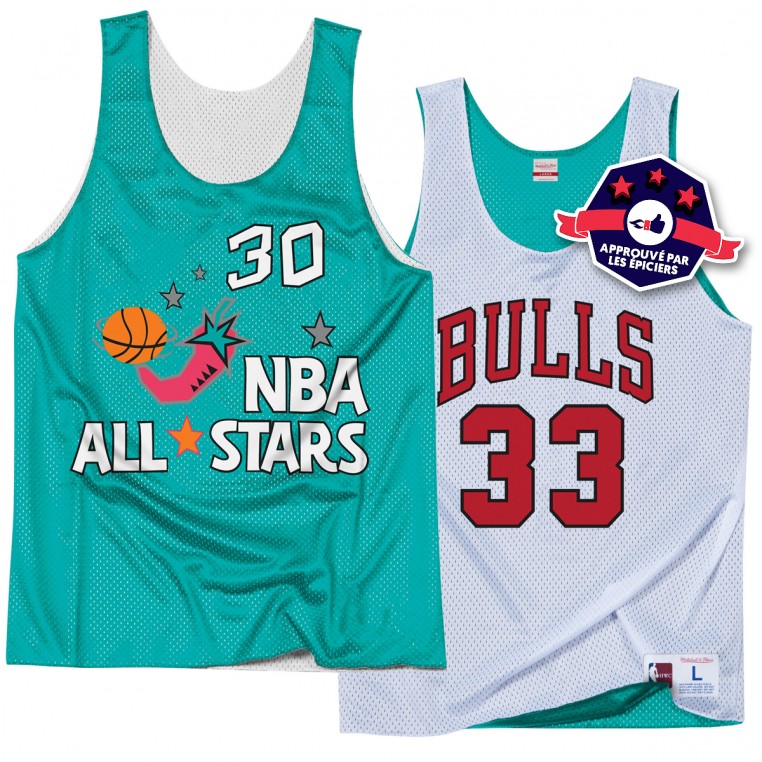 1996 NBA All-Star Game Scottie Pippen #30 Mitchell & Ness Teal