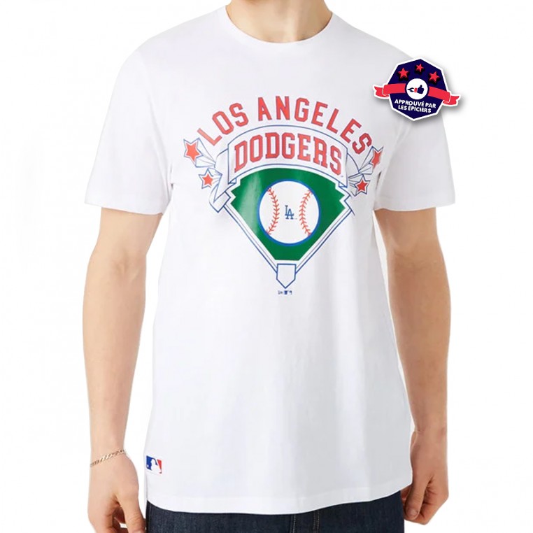 47 Los Angeles Dodgers Short Sleeve Graphic T Shirt Black Blue