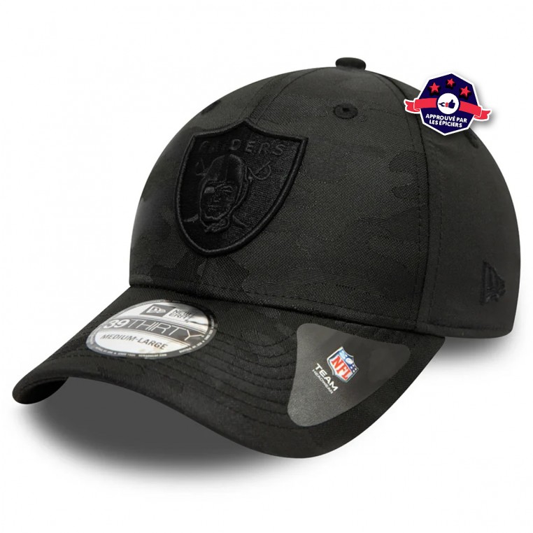 Buy the Raiders 3930 Black Camouflage Cap - Brooklyn FIzz